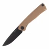 ANV Knives ANVZ200-020 Z200 Slepner DLC Black Plain Edge G10 Coyote