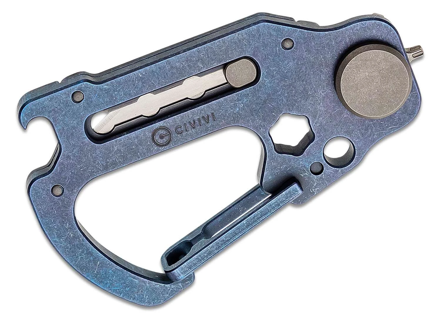 Civivi Polymorph Blue Titanium Carabiner Keychain Multi-Tool C20045-3 3 Civivi Polymorph Blue Titanium Carabiner Keychain Multi-Tool C20045-3 – Bild 3