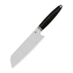 QSP Knife 7" SANTOKU Ebony Wood QS-KK-002A