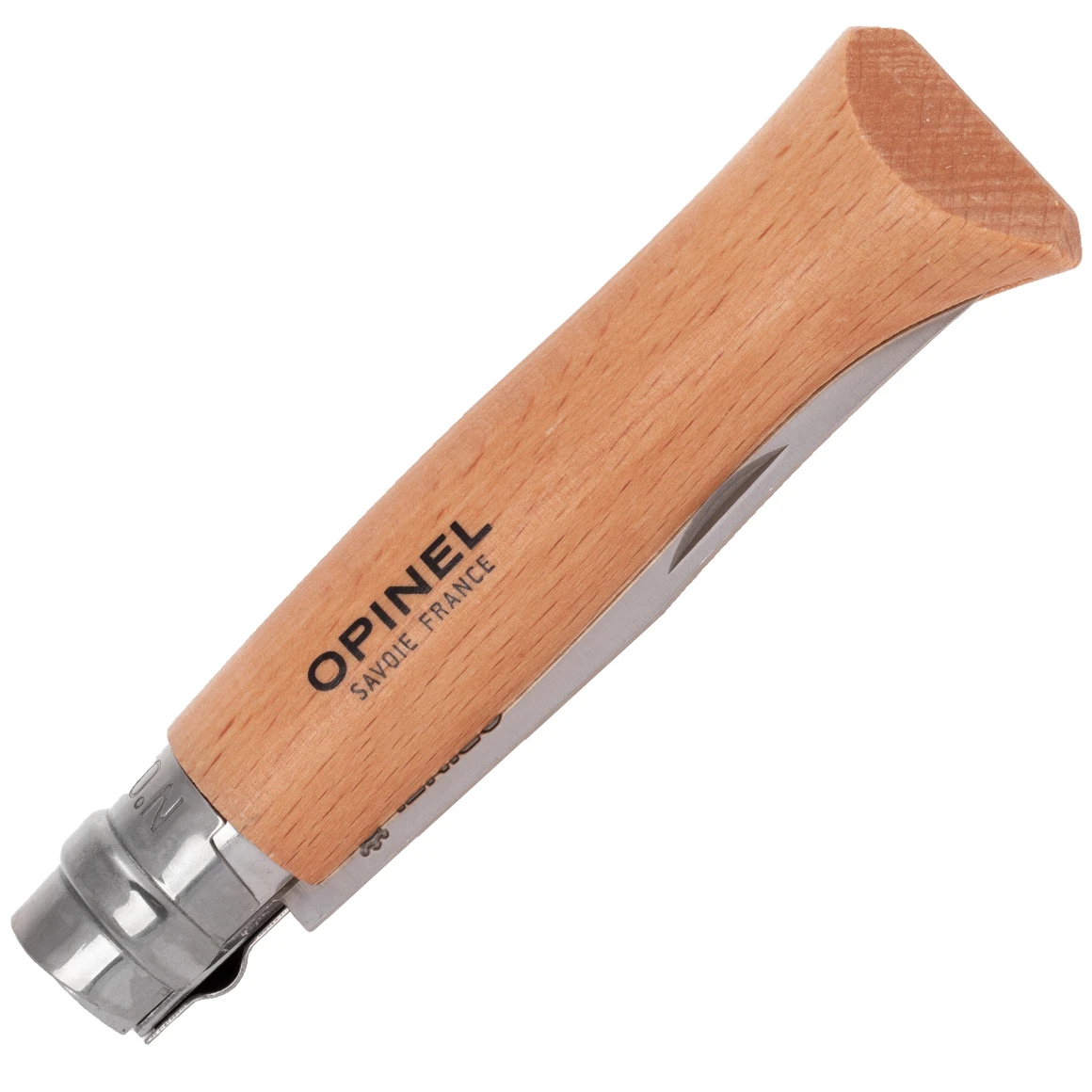 Opinel 123080 N08 Inox Griff Aus Buchenholz 3 Opinel 123080 N08 Inox Griff Aus Buchenholz – Bild 3