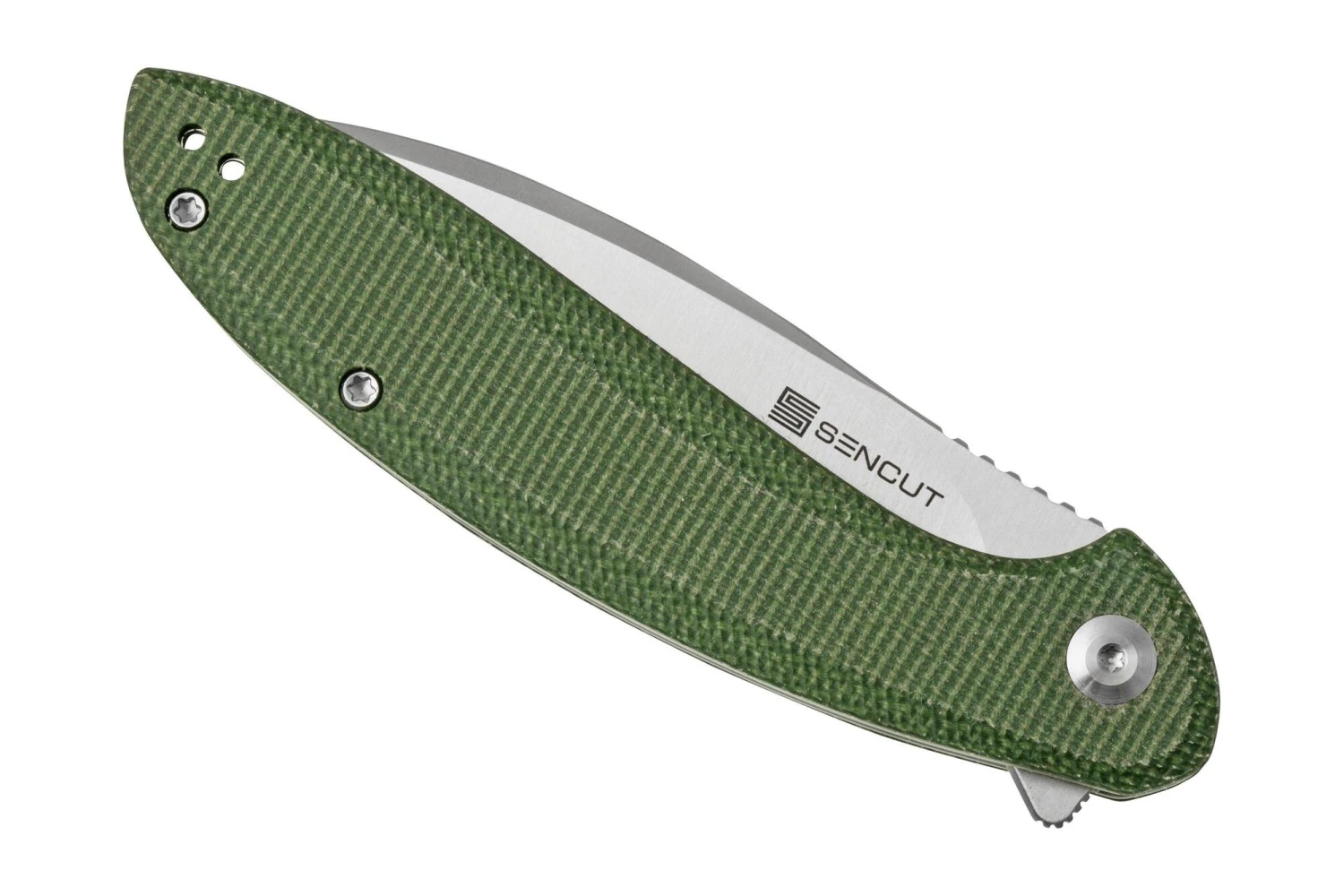 SENCUT San Angelo Green Micarta Handle Satin Finished 9Cr18MoV Blade S21003-3 5 SENCUT San Angelo Green Micarta Handle Satin Finished 9Cr18MoV Blade S21003-3 – Bild 5
