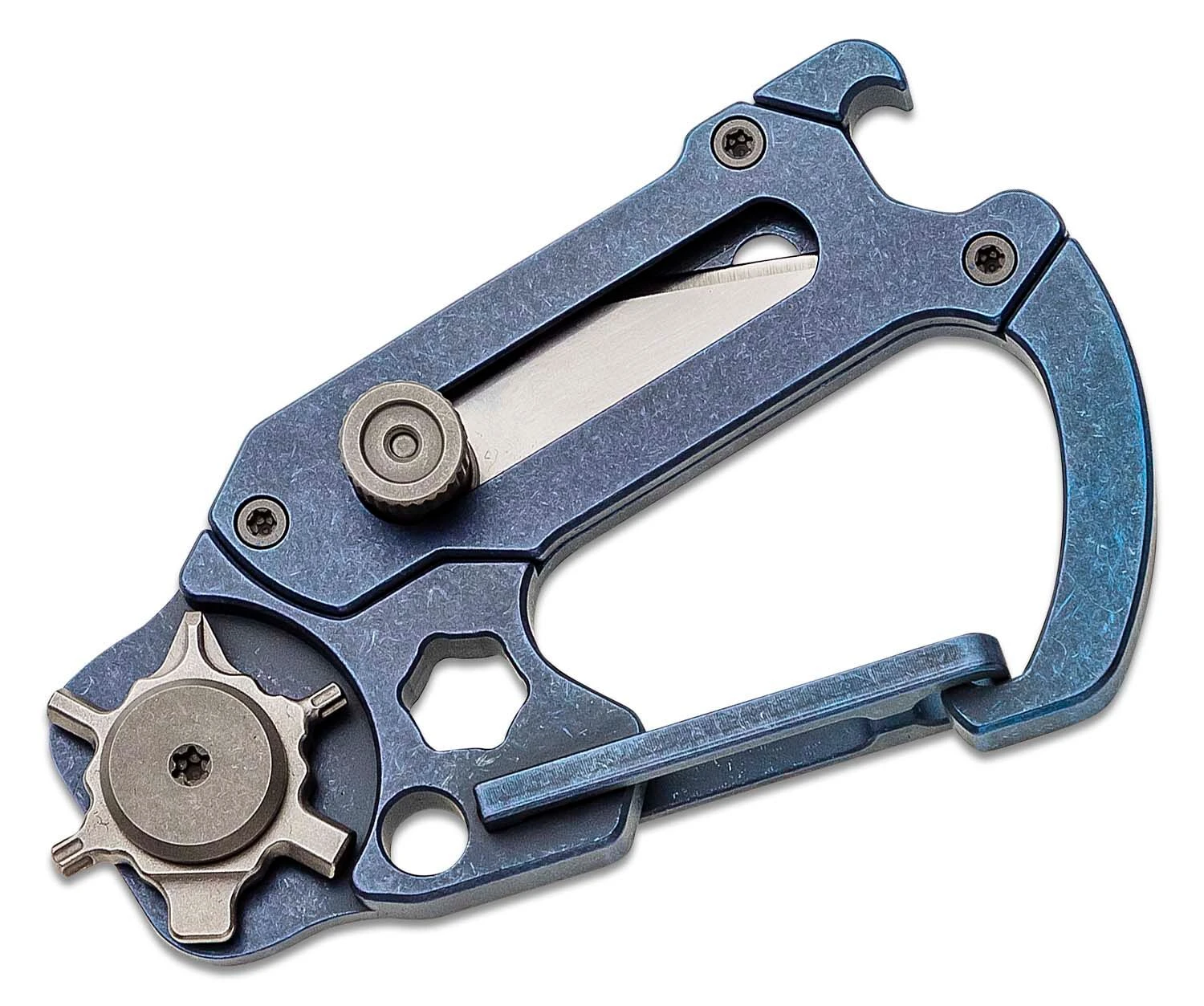 Civivi Polymorph Blue Titanium Carabiner Keychain Multi-Tool C20045-3 2 Civivi Polymorph Blue Titanium Carabiner Keychain Multi-Tool C20045-3 – Bild 2
