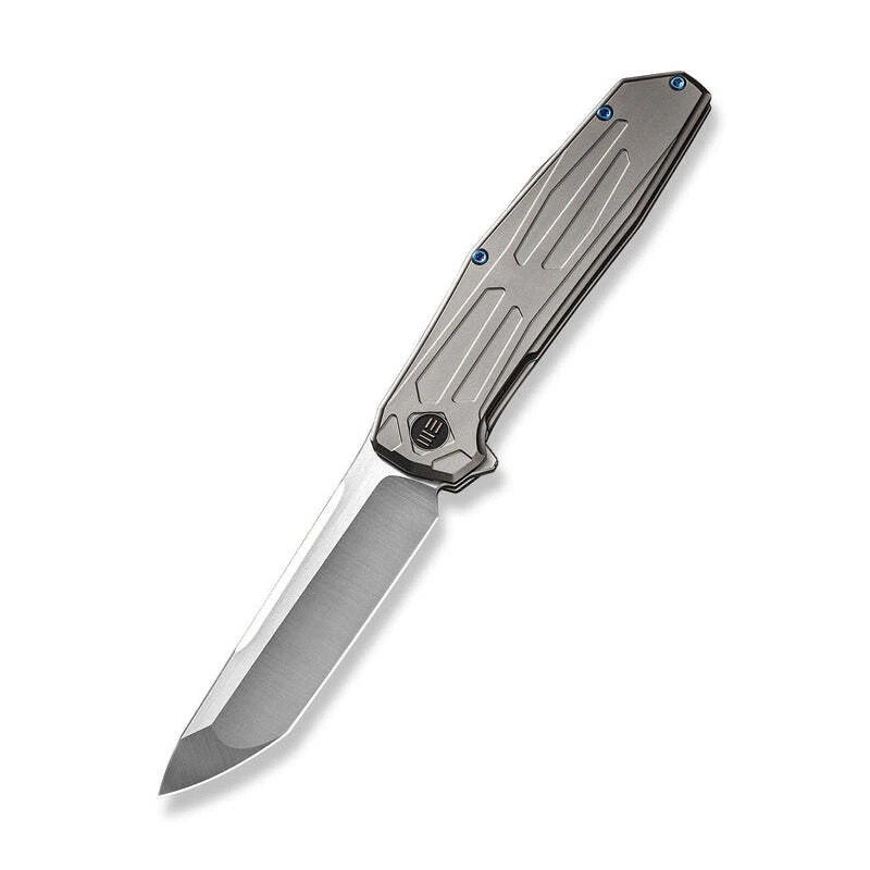 WE Shadowfire Gray Titanium Handle Hand Polished Satin CPM 20CV Blade WE22035-2 1 WE Shadowfire Gray Titanium Handle Hand Polished Satin CPM 20CV Blade WE22035-2