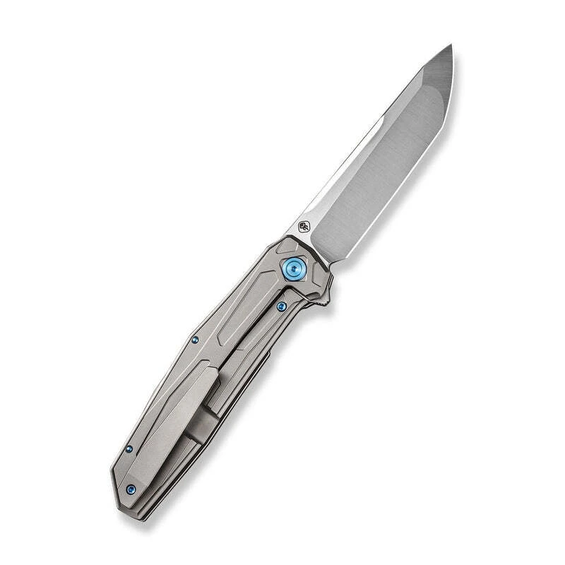WE Shadowfire Gray Titanium Handle Hand Polished Satin CPM 20CV Blade WE22035-2 2 WE Shadowfire Gray Titanium Handle Hand Polished Satin CPM 20CV Blade WE22035-2 – Bild 2