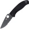 Spyderco C122GBBKPS Tenacious G-10 Black Black Blade