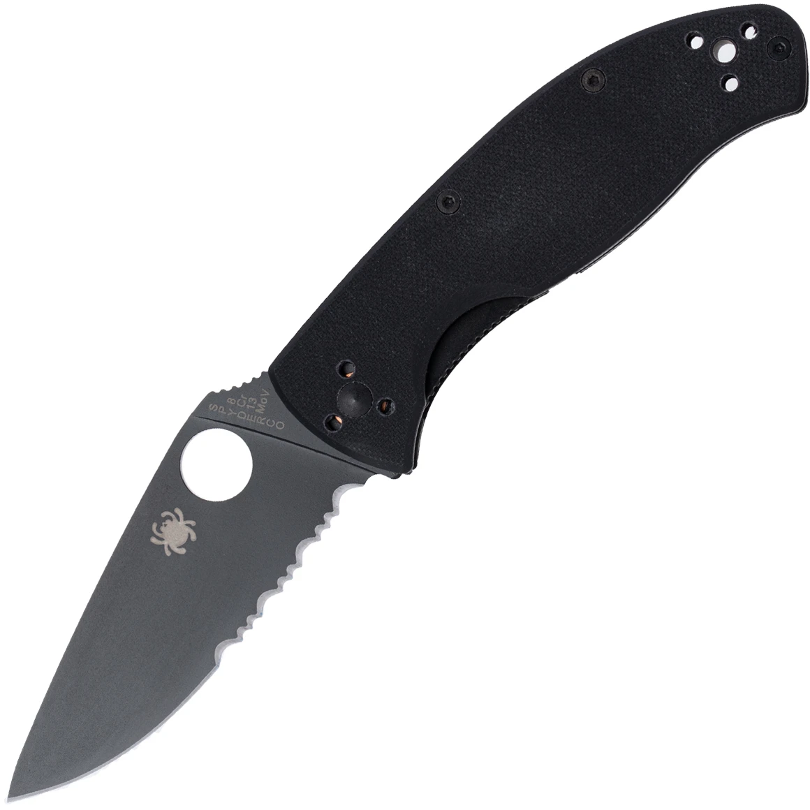Spyderco C122GBBKPS Tenacious G-10 Black Black Blade 1 Spyderco C122GBBKPS Tenacious G-10 Black Black Blade