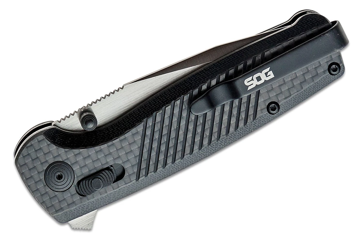 SOG TERMINUS XR - S35VN, Carbon Fiber / G10 Handles SOG-TM1025-BX 3 SOG TERMINUS XR - S35VN, Carbon Fiber / G10 Handles SOG-TM1025-BX – Bild 3