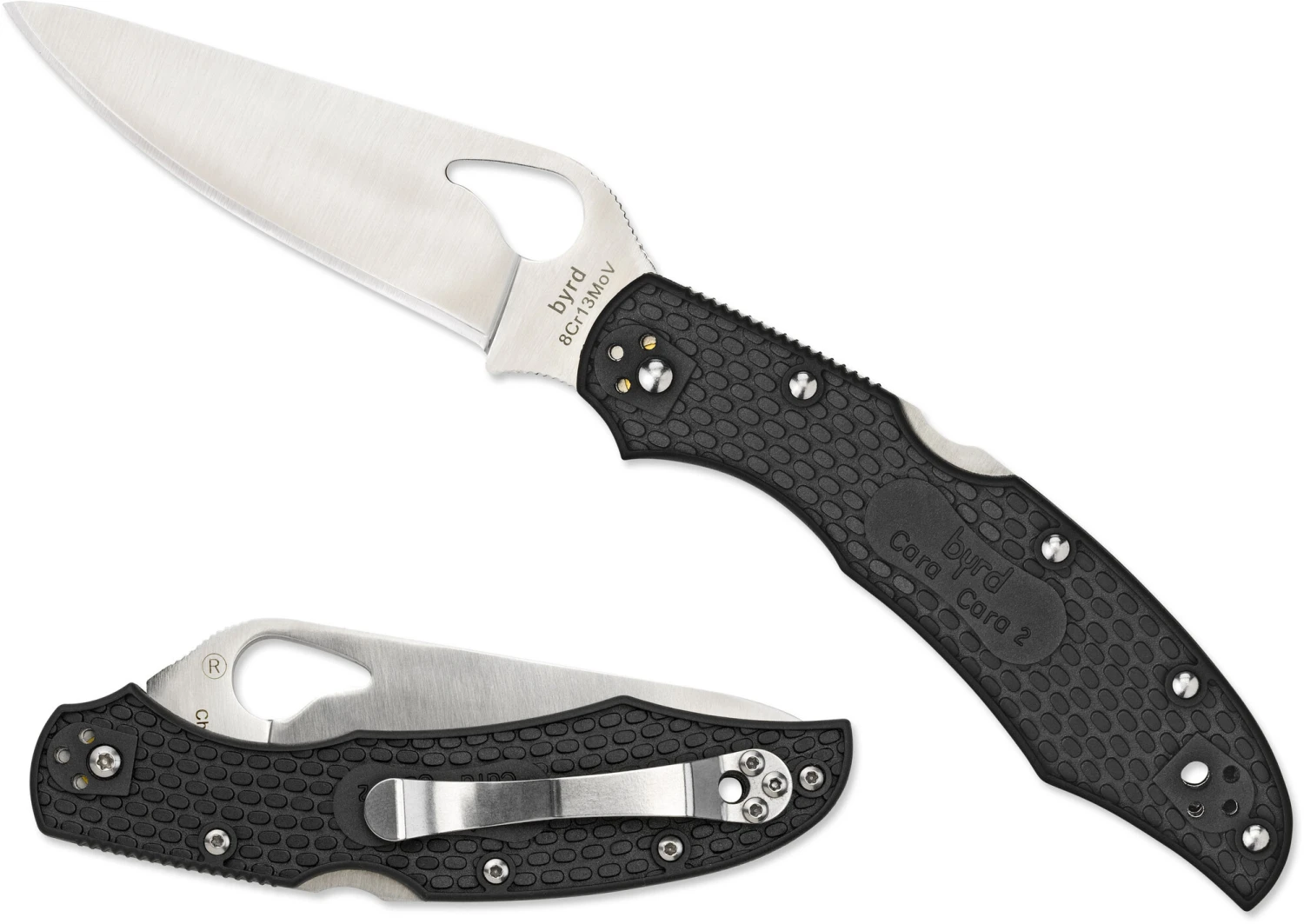 Spyderco BY03PBK2 Byrd Cara Cara 2 Lightweight Black 2 Spyderco BY03PBK2 Byrd Cara Cara 2 Lightweight Black – Bild 2