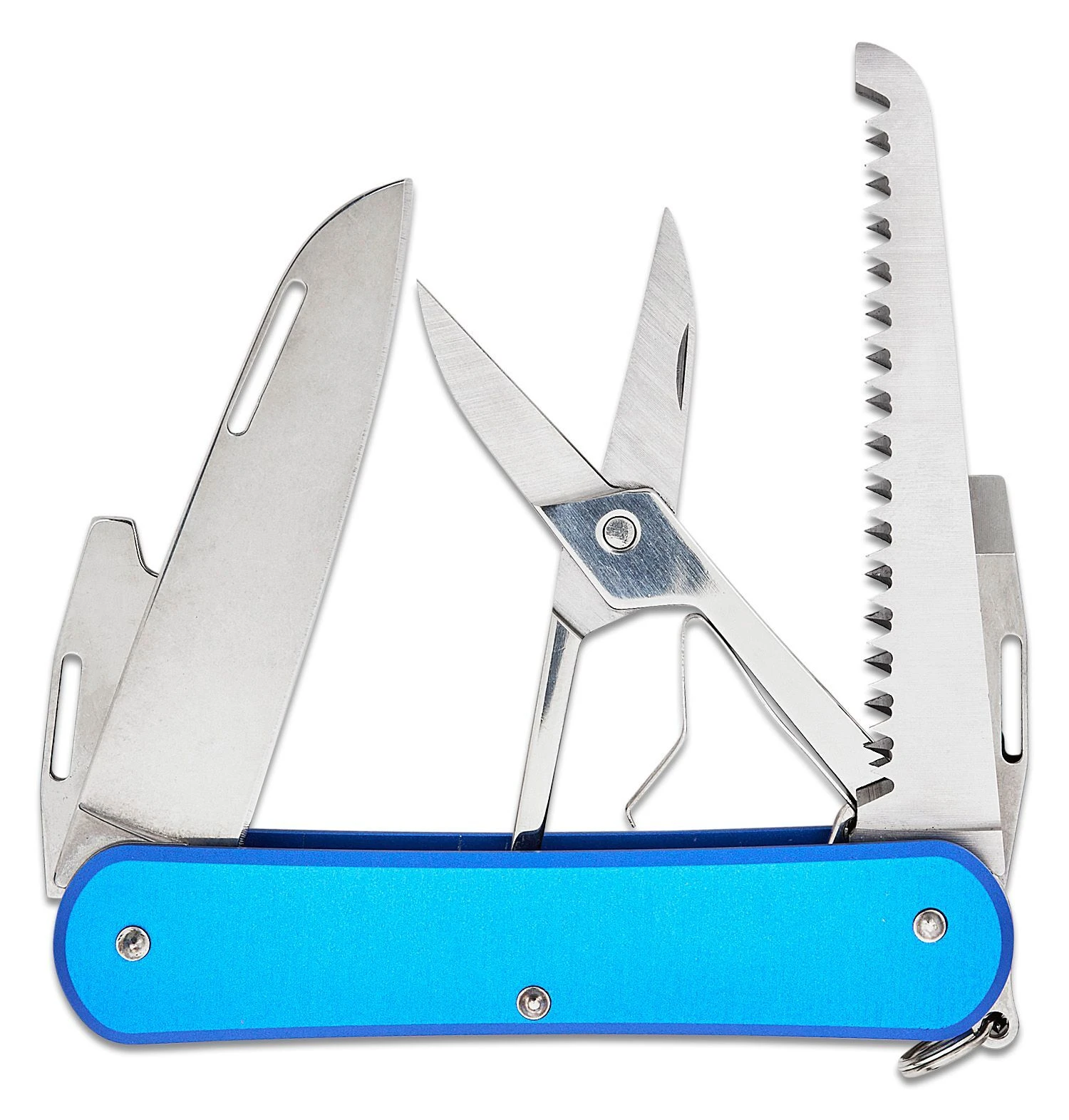 Fox Knives FOX VULPIS FOLDING KNIFE STAINLESS STEEL N690co POLISH BLADE,ALLUMINIUM SKY BLUE HANDLE 2 Fox Knives FOX VULPIS FOLDING KNIFE STAINLESS STEEL N690co POLISH BLADE,ALLUMINIUM SKY BLUE HANDLE – Bild 2