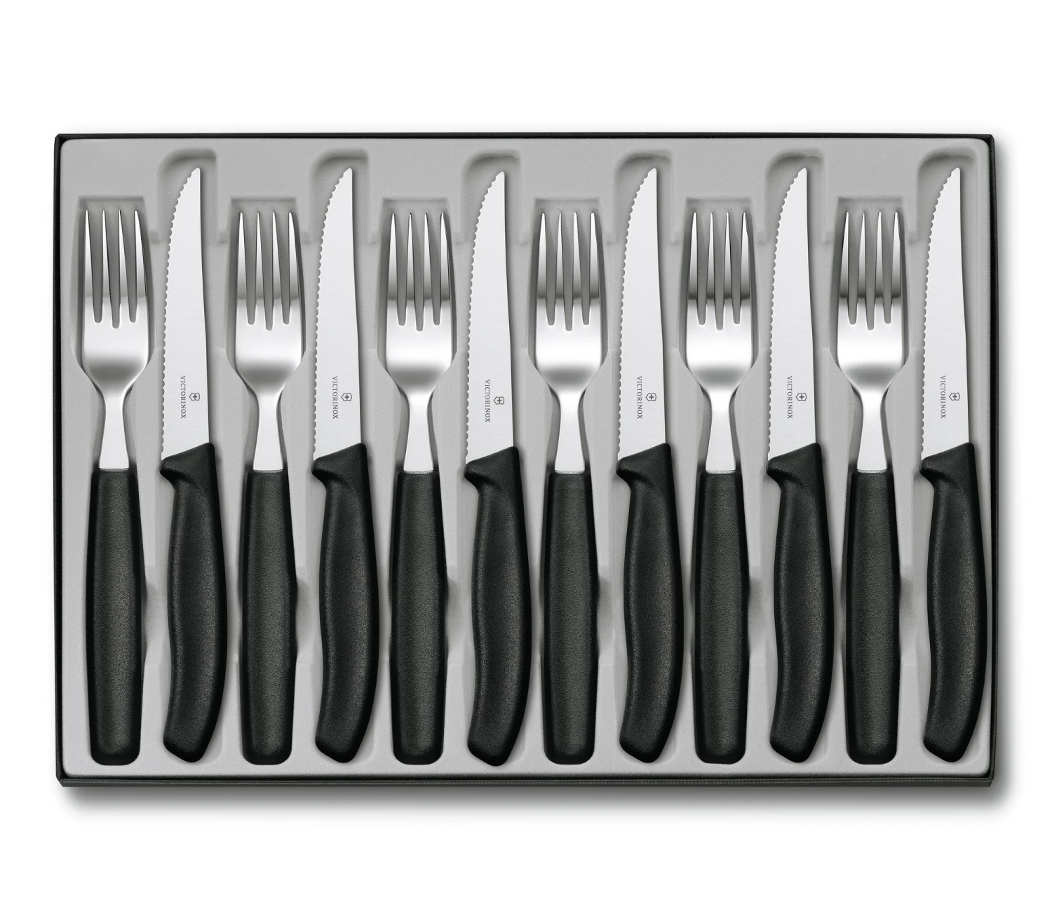 Victorinox Set 12 Teile: 6x Steakmesser + 6x Gabel 6.7233.12 1 Victorinox Set 12 Teile: 6x Steakmesser + 6x Gabel 6.7233.12