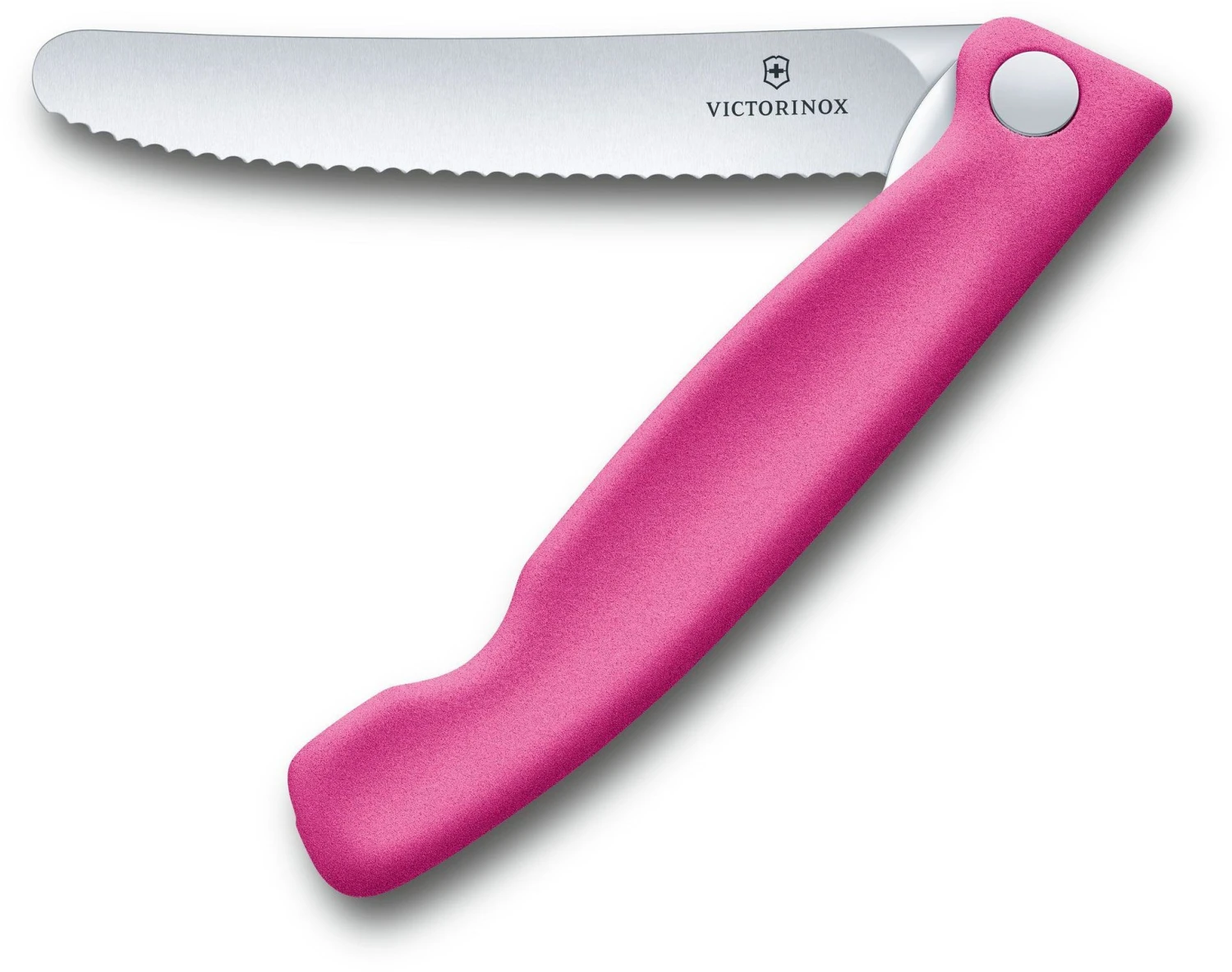 Victorinox 6.7836.F5B Swiss Classic Tomatenmesser Faltbar, Rosa 2 Victorinox 6.7836.F5B Swiss Classic Tomatenmesser Faltbar, Rosa – Bild 2