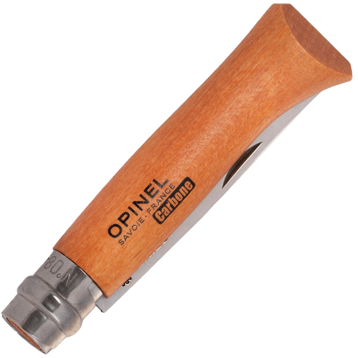 Opinel 113080 N08 Carbon Griff Aus Buchenholz 6 Opinel 113080 N08 Carbon Griff Aus Buchenholz – Bild 6