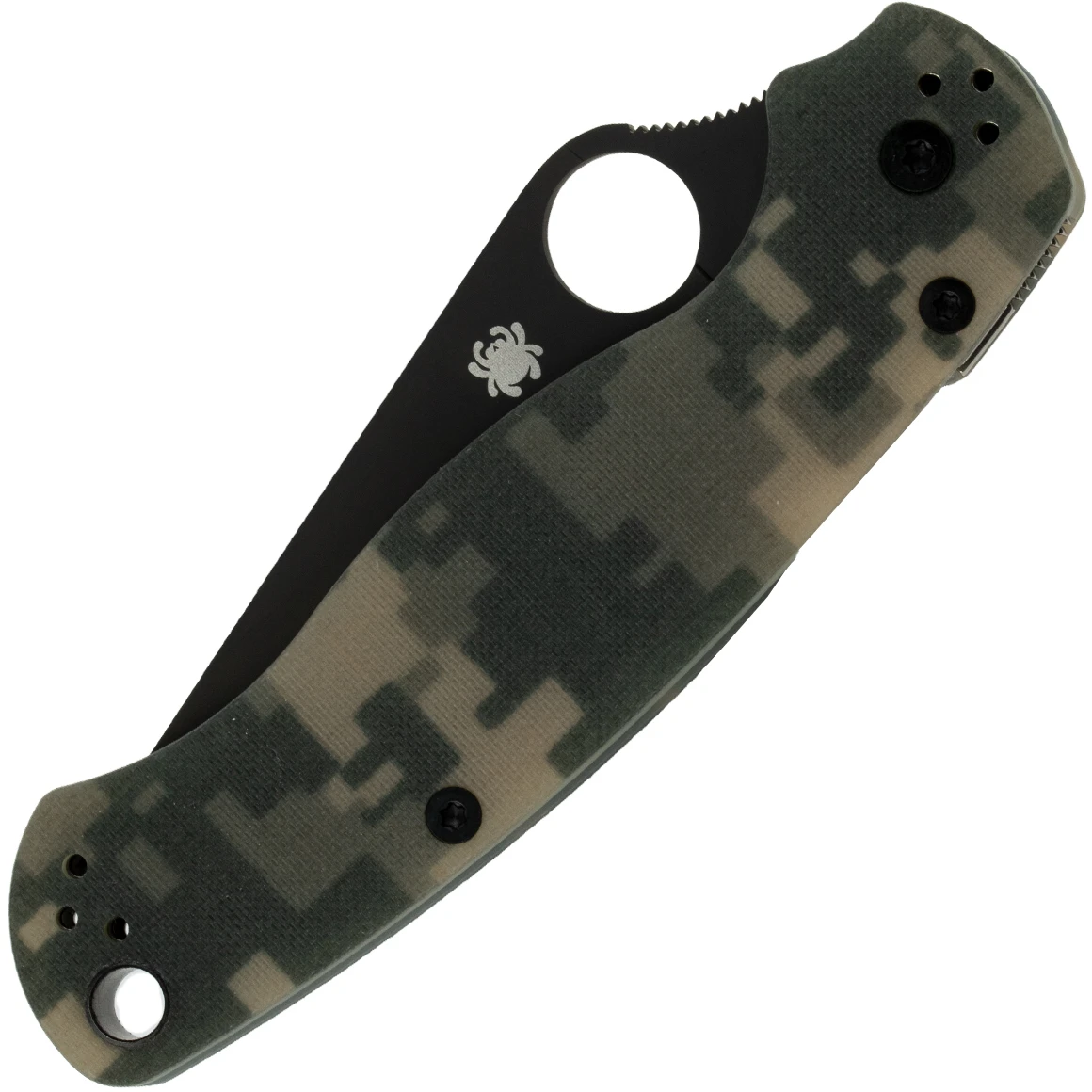 Spyderco C81GPCMOBK2 Para Military 2 G-10 Camo Black Blade 4 Spyderco C81GPCMOBK2 Para Military 2 G-10 Camo Black Blade – Bild 4