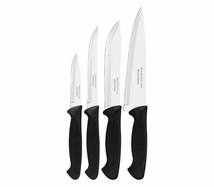 Tramontina Usual 4-Piece Kitchen Knives Set 23099/042 1 Tramontina Usual 4-Piece Kitchen Knives Set 23099/042