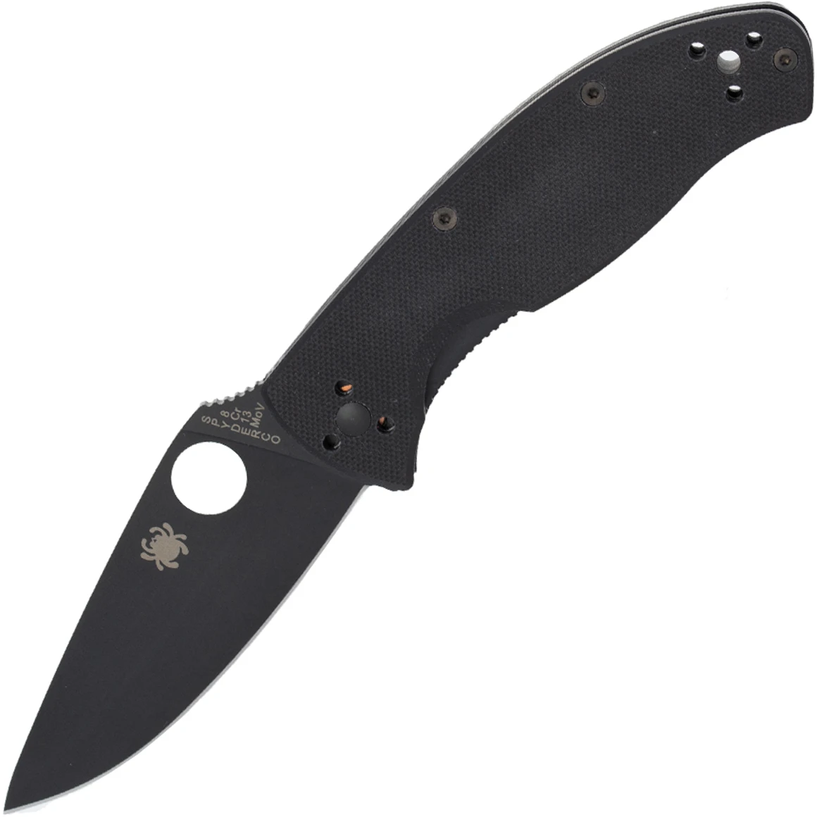 Spyderco C122GBBKP Tenacious G-10 Black Black Blade 1 Spyderco C122GBBKP Tenacious G-10 Black Black Blade