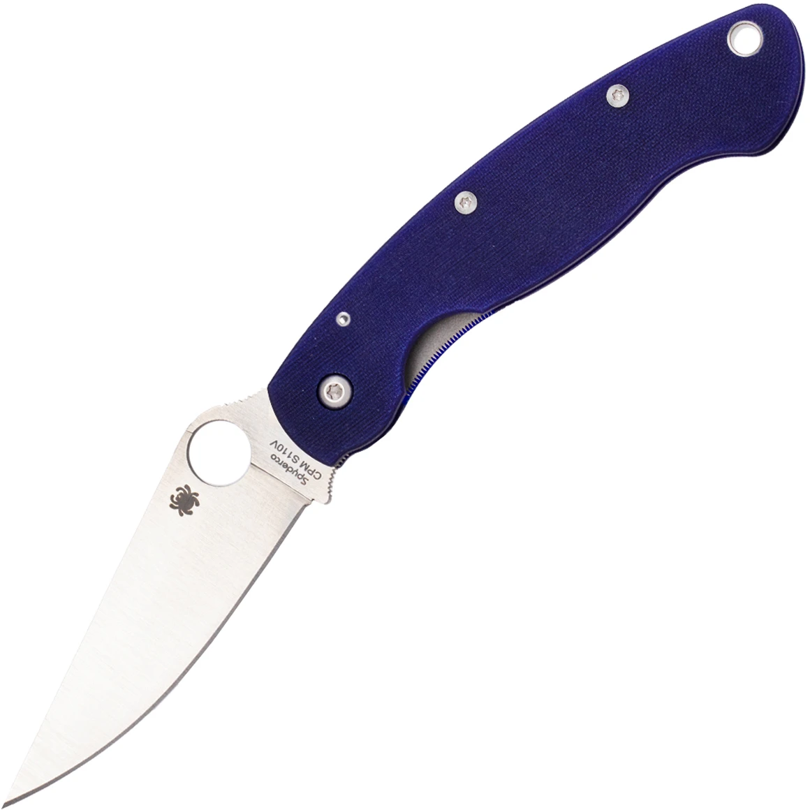 Spyderco C36GPDBL Military Model G-10 Dark Blue 1 Spyderco C36GPDBL Military Model G-10 Dark Blue